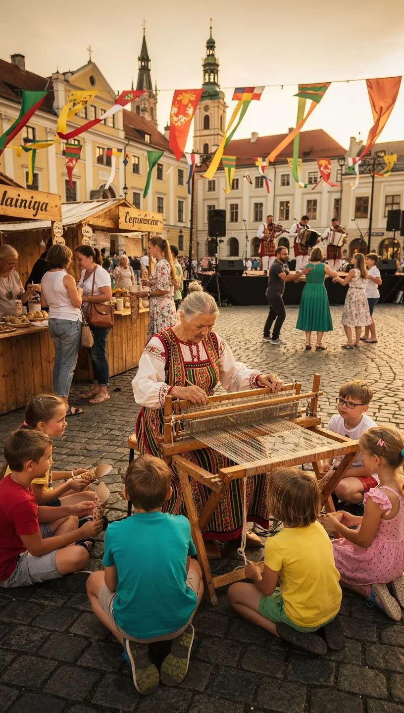 Vyresnio amžiaus žmonių grupė, užsiimanti jogą gamtoje, siekiant geresnės savijautos.